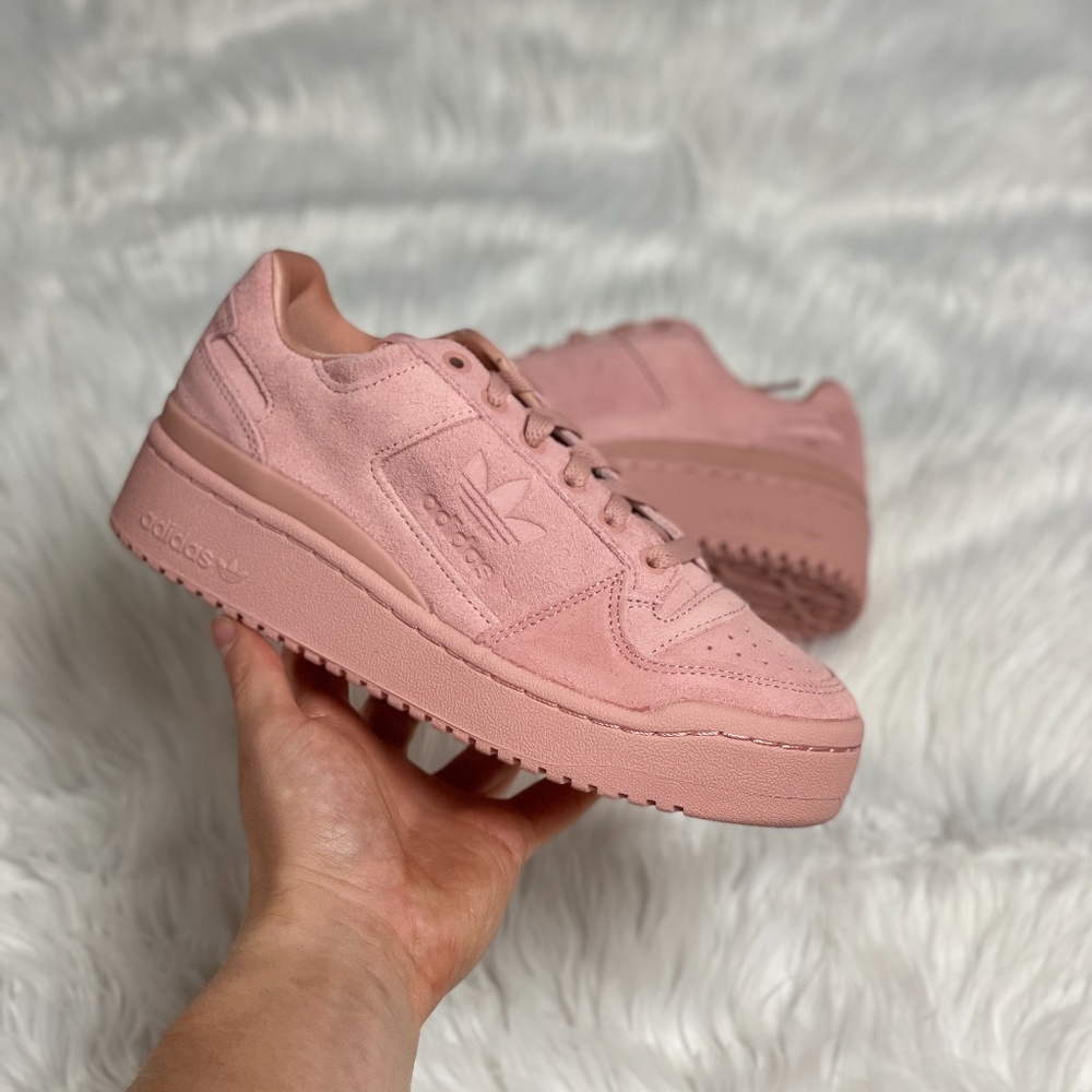 Adidas Forum Bold Low Womens Casual Sneaker Shoes Pink Mauve GY8161 NEW